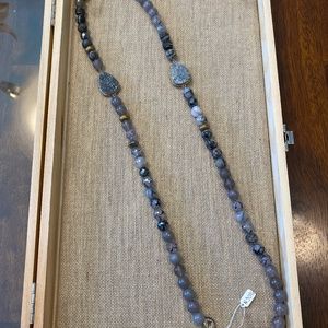 RETIRED Silpada Agate with Druzy Necklace